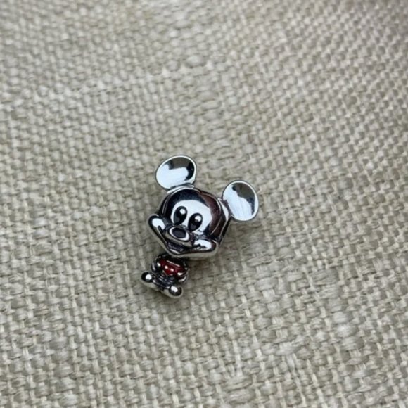 Disney Mickey Mouse Red Trousers Charm - Picture 5 of 8